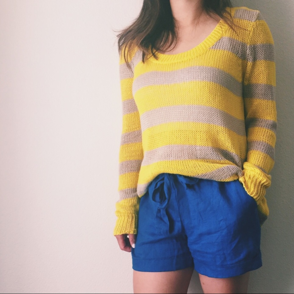 Bundle deal! J. Crew Stripe Sweater + Shorts: Sm
